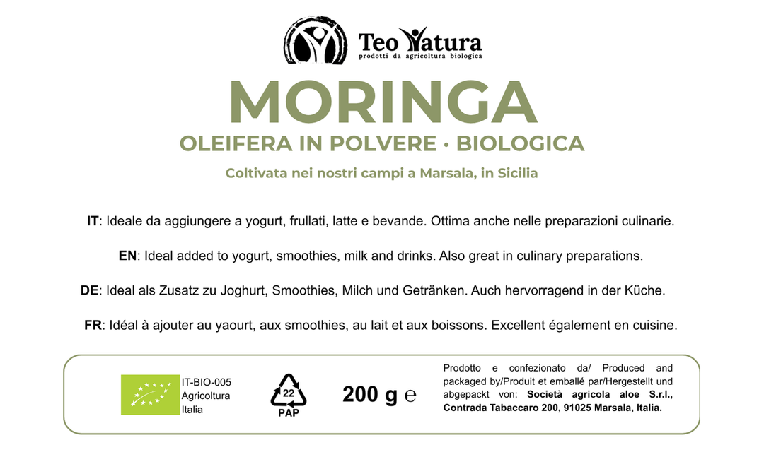 Moringa Oleifera Bio in Polvere | 200g