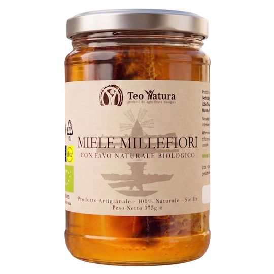 Miele Millefiori con Favo Intero 375g