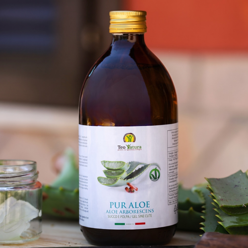 Succo Puro Aloe Arborescens Biologico | "PUR ALOE" | 500 ml