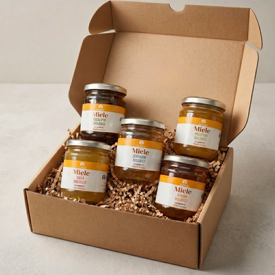 Kit de Dégustation Miel Bio - Les 4 Saveurs de Sicile