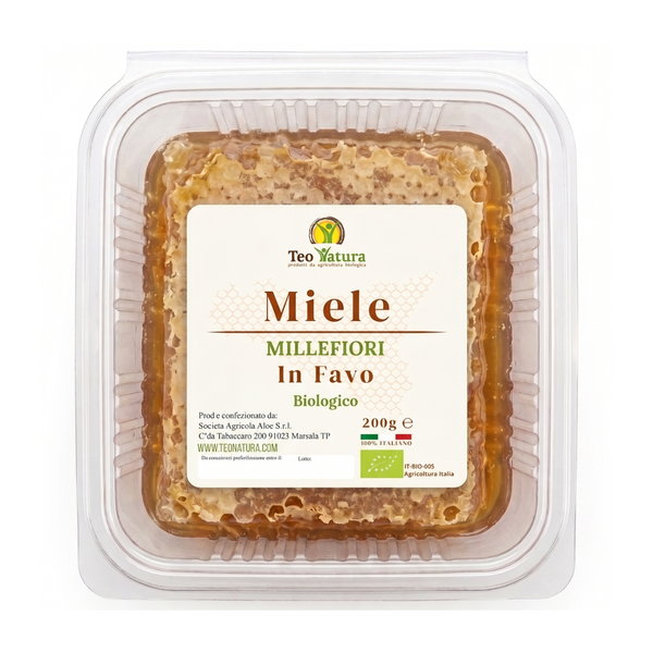 Miele Millefiori Biologico in Favo (200g)