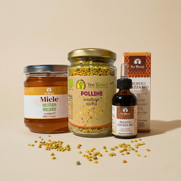 Set Benessere Biologico – Miele, Polline e Propoli
