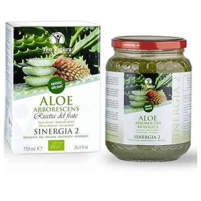 Aloe Arborescens SINERGIA 2 Ricetta di Padre Zago senza alcool 750 ml bio