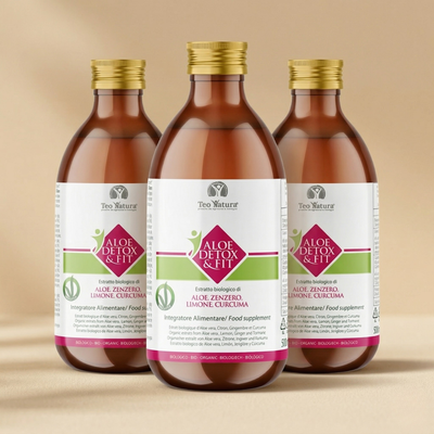 Detox & Fit Aloe Vera Curcuma Zenzero Bio | Percorso Depurativo Completo 30 Giorni