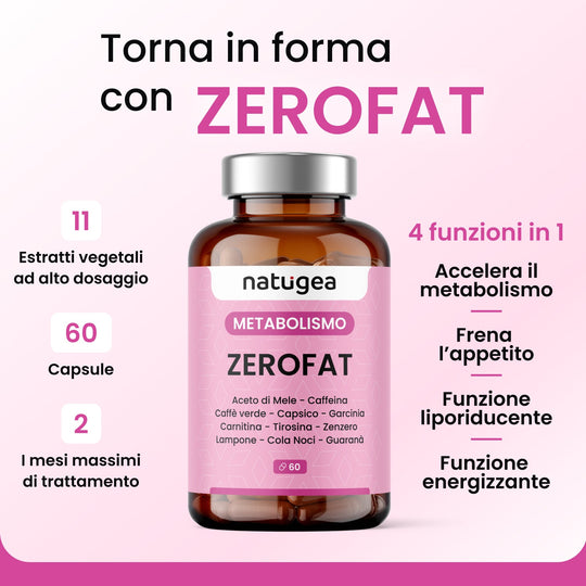 Termogenico ZEROFAT® - Metabolismo Attivo e Controllo della Fame e del peso corporeo